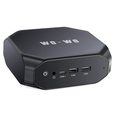 Wo-We Mini PC with AMD Excavator A9-9400 up to 3.2GHz, 8GB DDR4, 128GB SSD,Ubuntu 20.04.1, Linux