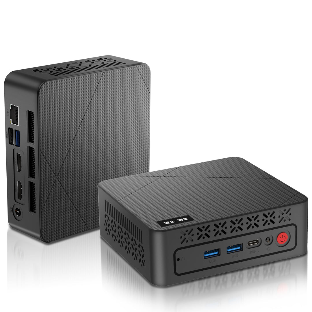 wo-we P6 Mini PC AMD Ryzen 5 3550H (Max 3.7GHz) Mini Computers, 16GB DDR4 RAM 512GB NVME SSD Gaming PC,Triple Display Dual HDMI Port&USB-C, WiFi 5/Bluetooth 5.0