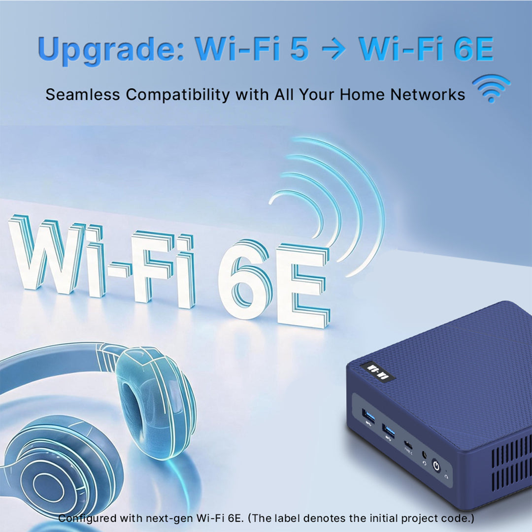wo-we Ai Mini PC Intel core 3 304 8GB LPDDR5 256GB SSD Dual NIC LAN