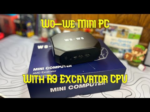 Wo-We Mini PC with AMD Excavator A9-9400 up to 3.2GHz, 8G DDR4, 128G，M.2 SATA SSD