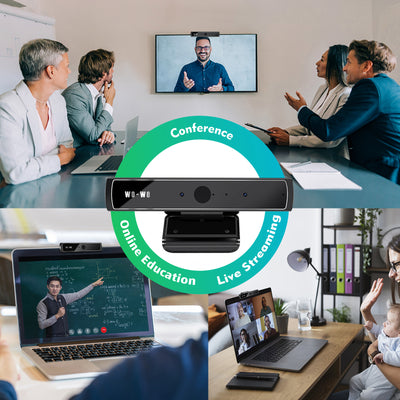 Wo-We Windows Hello Face Recognition Webcam- 720P