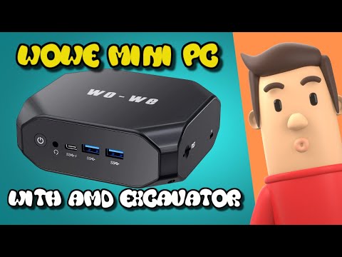 Wo-We Mini PC with AMD Excavator A9-9400 up to 3.2GHz, 8G DDR4, 128G，M.2 SATA SSD